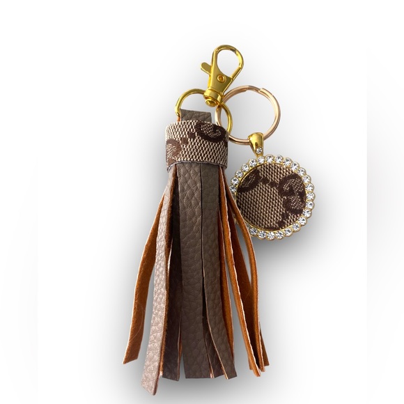 COPY - COPY - Authentic Gucci fabric on tassel and unbranded keychain - Picture 1 of 4